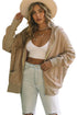 Thermal Waffle Knit Full Zipper Hooded Jacket